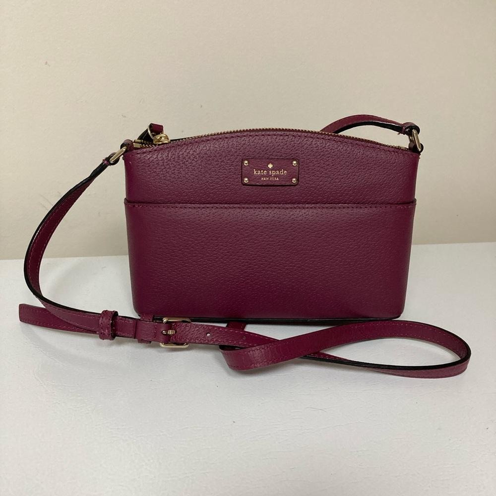 Kate Spade small burgundy crossbody bag
